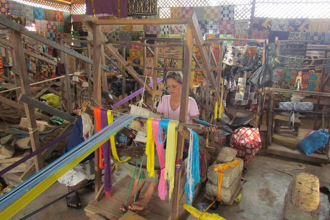 Full-Day Tour to Ashanti Region, Kumasi and Ghanaian History - Bonwire and the careful work of Kente weaving