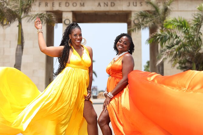 Luxury Flying Dress Photoshoot in Accra - Key points to know before booking